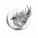 quail tattoo design idea