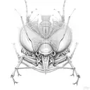 locust tattoo design idea