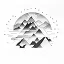 sunset ocean mountains waterfalls undewawater philippines tattoo design idea