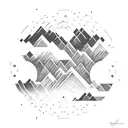 sunset ocean mountains waterfalls undewawater philippines tattoo design idea