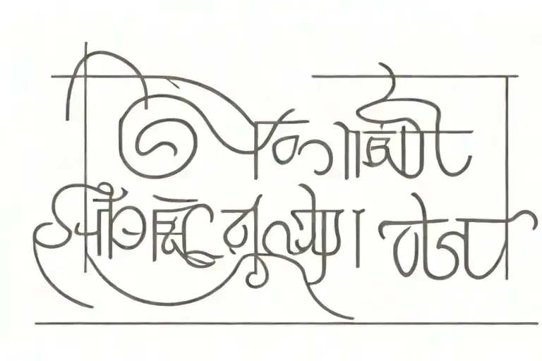 Sanskrit text written tattoo design idea