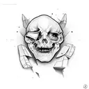 robbery tattoo design idea