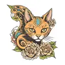 pussy tattoo design idea