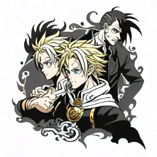seven deadly sins anime  tattoo design idea
