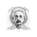 Rick with Einstein rooling joint tattoo design idea