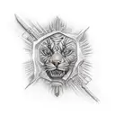 Crack tattoo design idea