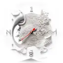 clock dropping sand  tattoo design idea