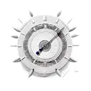 clock dropping sand  tattoo design idea