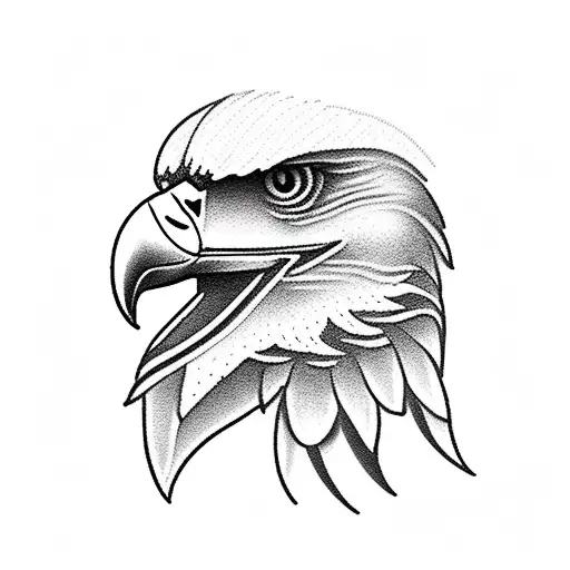 eagle, sea, ship tattoo design idea