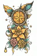 You are my brightest burning star  tattoo design idea
