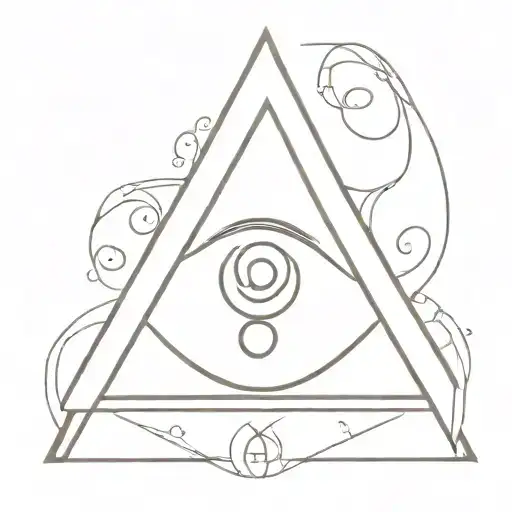 eye into the charmed's logo tattoo design idea