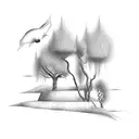 willow tree tattoo design idea