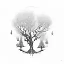 willow tree tattoo design idea