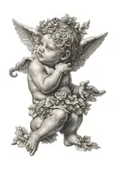 cherub tattoo design idea