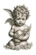 cherub tattoo design idea