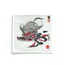 tengu tattoo design idea