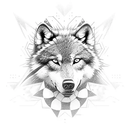 A soccer ball merging with a wolf, symbolizing agility and teamwork tattoo design idea