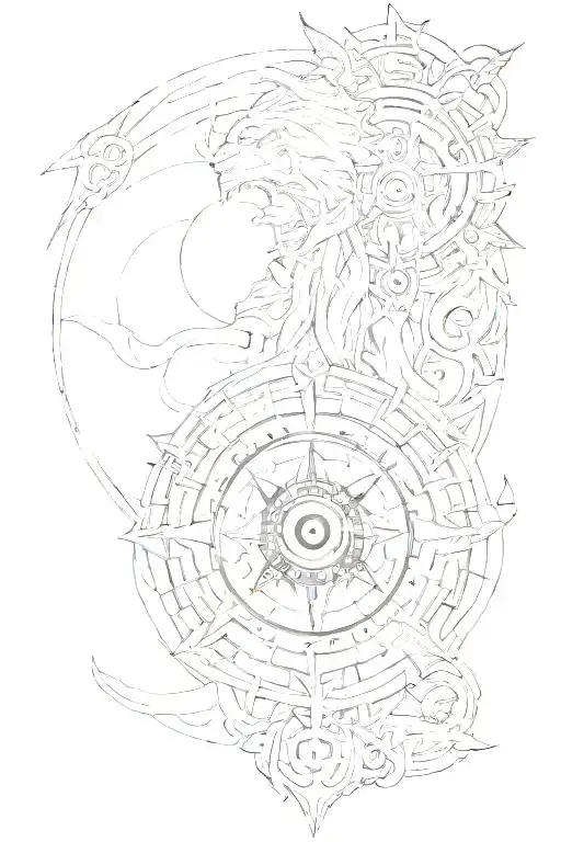 Arcane Intellect from World of Warcraft combined with Sharingan eye tattoo design idea