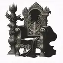 escanors throne tattoo design idea