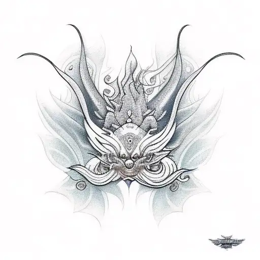 siren tattoo design idea