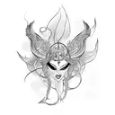 siren tattoo design idea