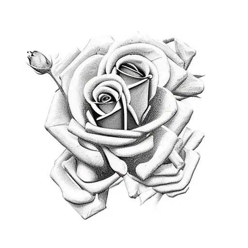 atlas vertebrae with roses tattoo design idea