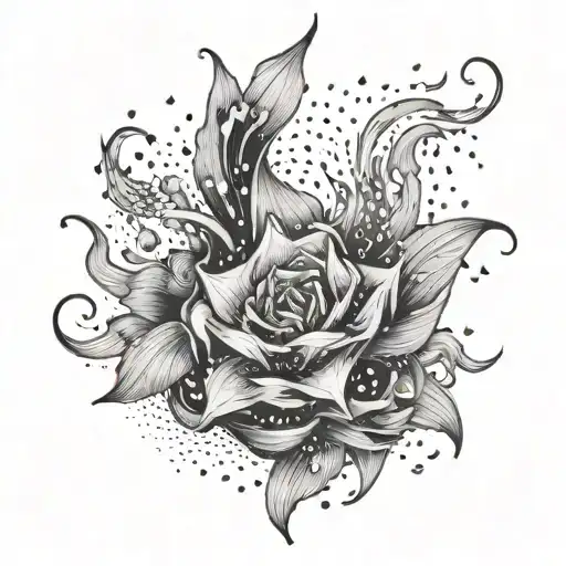 wind that ignites fire  tattoo design idea