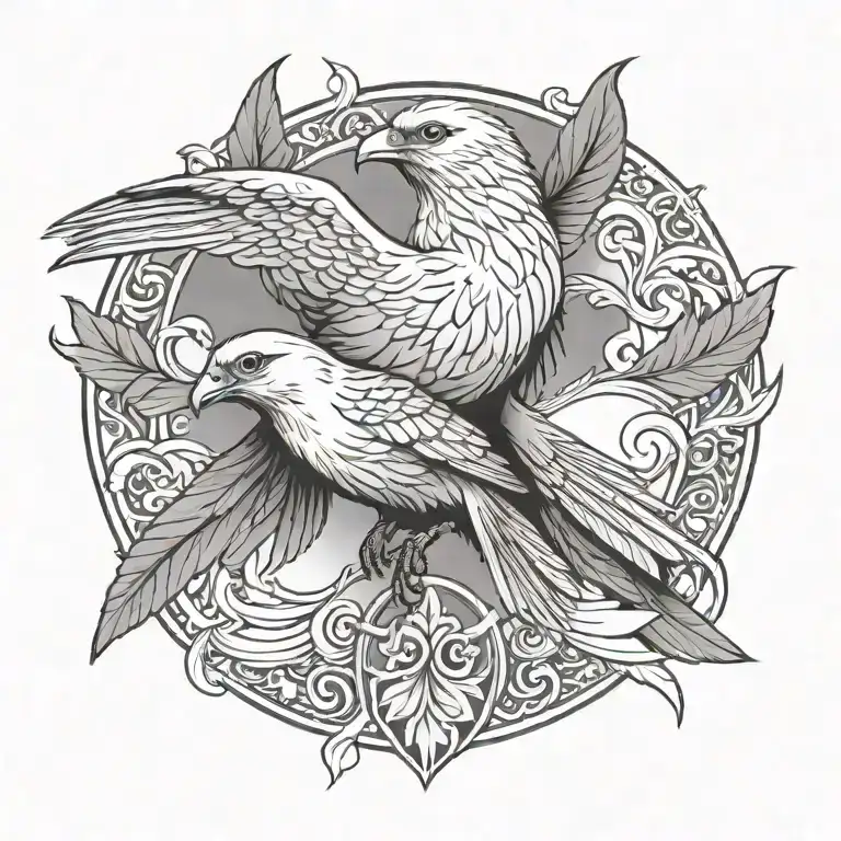 free bird  tattoo design idea