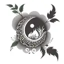 add elements of water and fire tattoo design idea