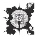 portal in to a story tht shows freedom tattoo design idea