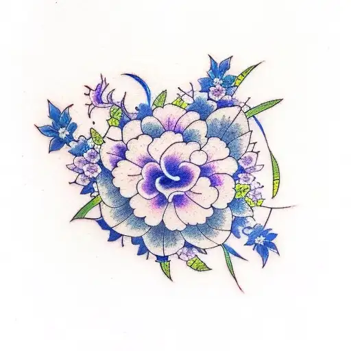 Birth Flower Name Tattoo Design, March Birth Flower, Daffodil Name Flower,  Etsy Online Tattoo Design