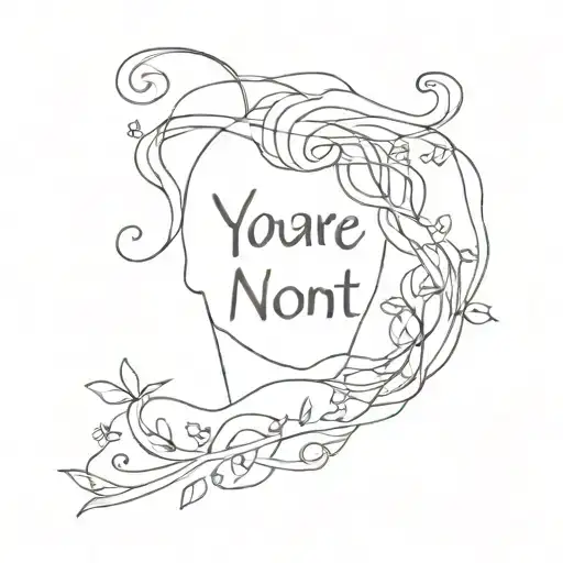 you are not your thoughts and emotions representing mental health tattoo design idea