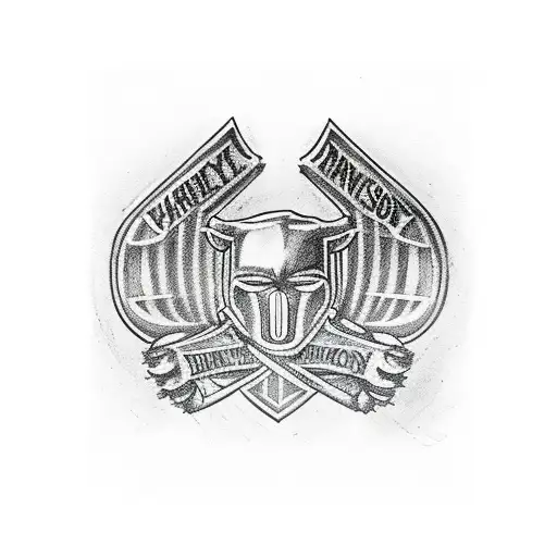 Harley Davidson Logo  tattoo design idea