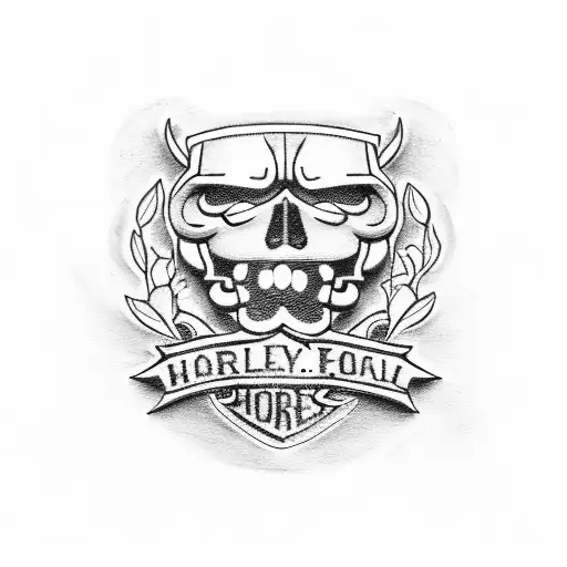 Harley Davidson Logo  tattoo design idea