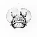 mi vecino totoro tattoo design idea