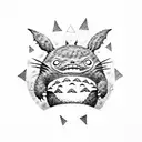 mi vecino totoro tattoo design idea