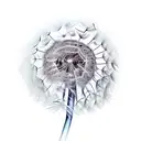 Dandelion tattoo design idea