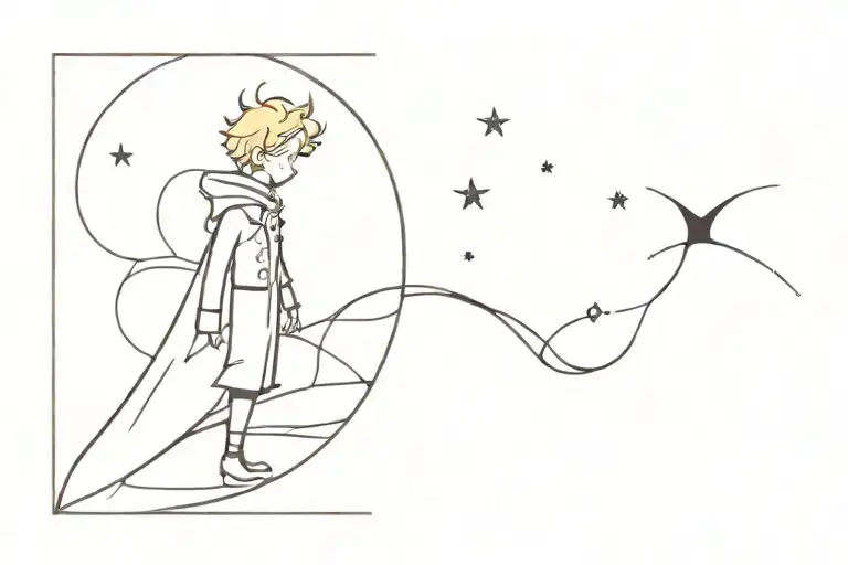 complicated and the little prince tattoo design idea