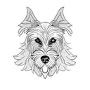 irish wolfhound tattoo design idea
