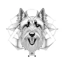 irish wolfhound tattoo design idea