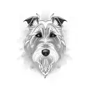 irish wolfhound tattoo design idea