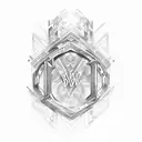 BW initials, brotherhood, DNA tattoo design idea