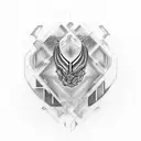 BW initials, brotherhood, DNA tattoo design idea