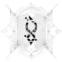 BW initials, brotherhood, DNA tattoo design idea