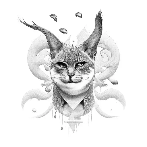 Garzas  tattoo design idea