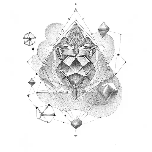 Leo constellation, heart tattoo design idea