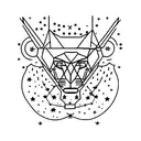 Leo constellation tattoo design idea