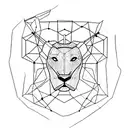 Leo constellation tattoo design idea