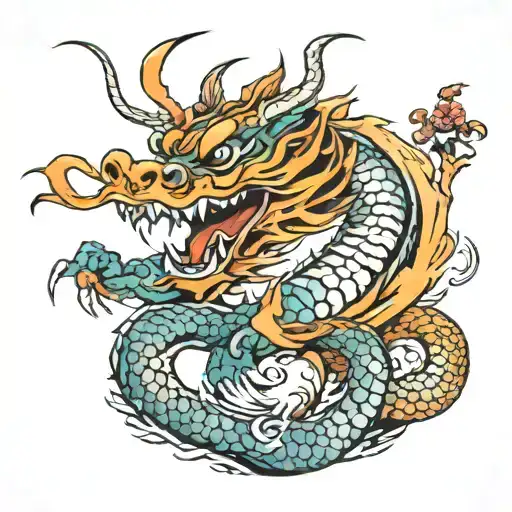 dragon chines Dragon small tattoo design idea