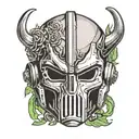 Kirby MF DOOM mask tattoo design idea
